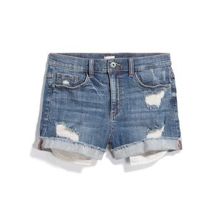 NWT | ID: 23 Distressed High Rise Short